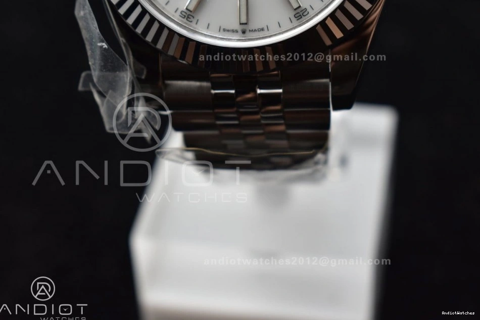 Supportive Dial SS 41 Bracelet 904L 1:1 SS Jubilee on Datejust WF White Stick 649 Edition Steel Best A 1020